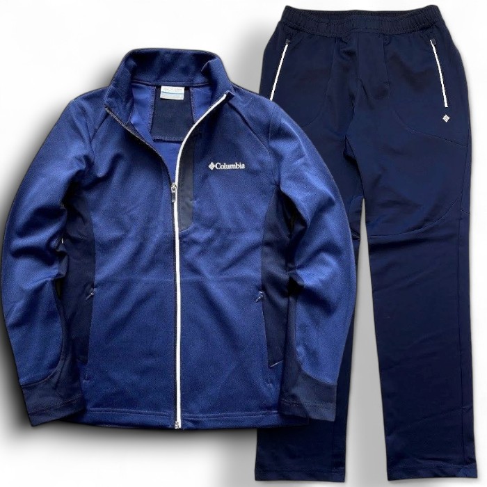 【中古】【新古品・未使用品】Columbia Sportswear コロンビア スポーツウェア creora ストレッチ ジップアップ ジャージー トラックジャケット ブルゾン パンツ セットアップ アウトドアウェア CX2YMK320+YMK820 ネイビー 95(M)-01 100(L)-02▲048▼50827m04 8,140円