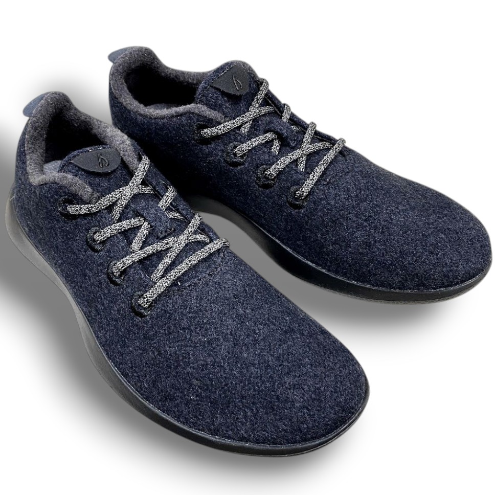 【中古】【新古品・未当てはめる品】Allbirds オールバーズ Wool Runner 羊毛走者 メリノウール スニーカー 駈けっくらシューズ ランシュー デイリーシューズ 靴  ABM240086 通貨価値1.6万 K2 自然的黒いこと 26-01 27-02 28-03 29-04 ▲025▼51127m01