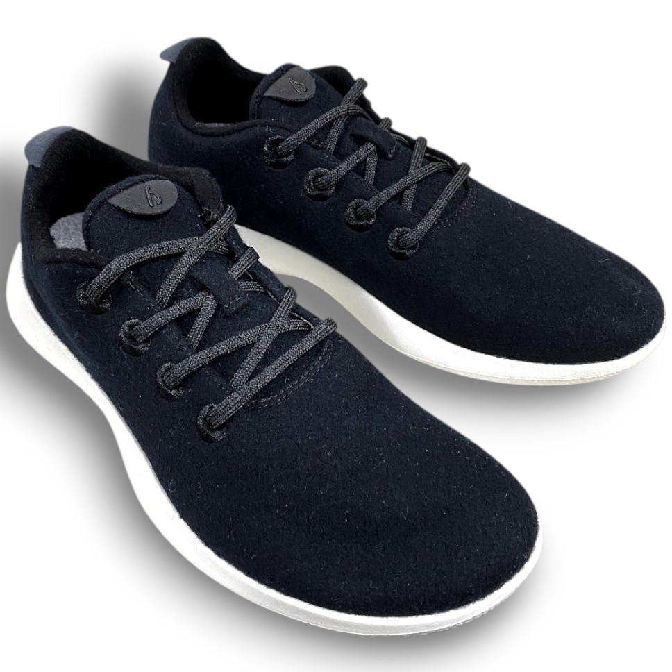 【中古】【新古品・未当てはめる品】Allbirds オールバーズ Wool Runner 羊毛走者 メリノウール スニーカー 駈けっくらシューズ ランシュー デイリーシューズ 靴  ABM240086 通貨価値1.6万 K3 トゥルーブラック 26-01 27-02 28-03 ▲025▼51128m03