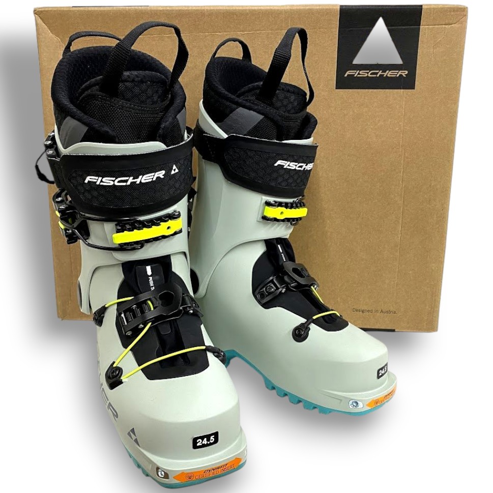 【中古】【新古品・未使用品】FISCHER フィッシャー TRANSALP TOUR WS トランザルプ ツアー スキーブーツ ウィンタースポーツ レディース 定価14.8万 U13323 ICE GREY 24.5▲120▼51203m05