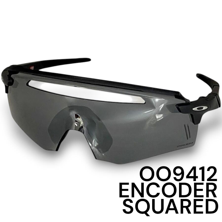 【中古】【新古品・未使用品】OAKLEY オークリー ENCODER SQUARED エンコーダー スクエアード ミラーレンズ サングラス スポーツサングラス アイウェア アジアフィット ゴルフ ウィンタースポーツ ランニング OO9412-0239 定価4.2万 Prizm Black 123 ▲099▼51223m05