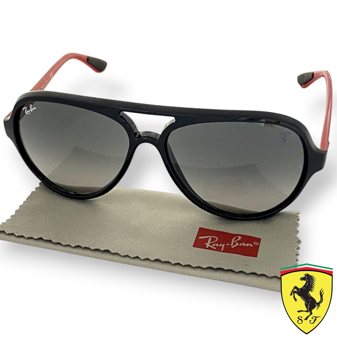 【中古】【新古品・未使用品】Ray Ban レイバン イタリア製 RB4125M SCUDERIA FERRARI COLLECTION スクーデリア フェラーリ コレクション パイロット ティアドロップ サングラス 眼鏡 メガネ 定価3.1万 F644/71 57□14 140▲066▼60122m02