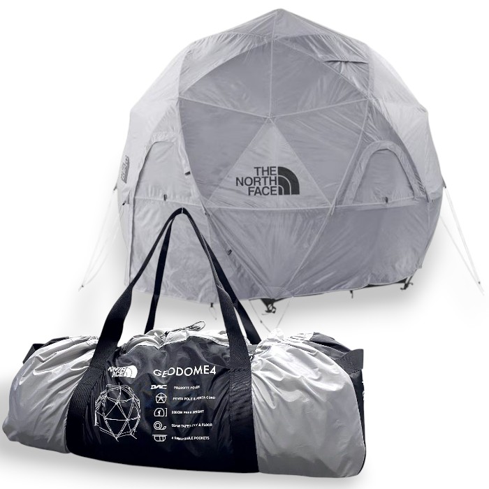 【中古】【新古品・未当て嵌める品】THE NORTH FACE 北の方人間の顔 GEODOME ジオドーム4 ジオデシックドームテント 円蓋 保護施設 アウトドアグッズ 難民キャンプ 封じこめる人数4名 NV22311 定22万 メルドグレー▼500▼60303m08 campp
