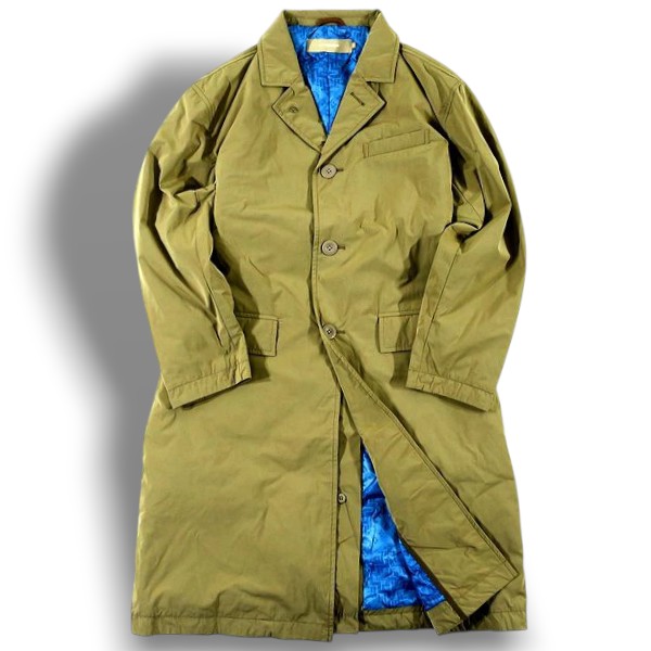 NYUZELESS ニューズレス LONG CHESTER DOWN COAT ナイロン混 ダウンコート チェスターコート 203-5005 定5.3万 ベージュ 0-01 1-02 2-03▲049▼30915t01｜FASHION SELECT SHOP クローラー