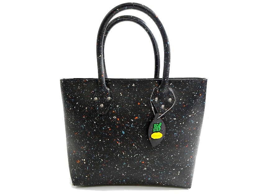 CARMINA CAMPUS カルミナ カンプス イタリア製 Vibram Line ECOSTEP VIBRAM BASKET SML ラバー トートバッグ ハンドバッグ 鞄 定7.2万 BLACK ▲030▼30119m17