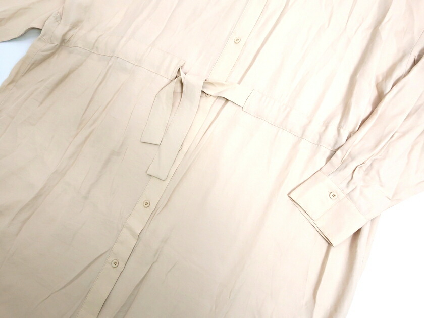 楽天市場 Omekashi オメカシ ドロストシャツワンピース ベージュ F 006 k05 Crawler