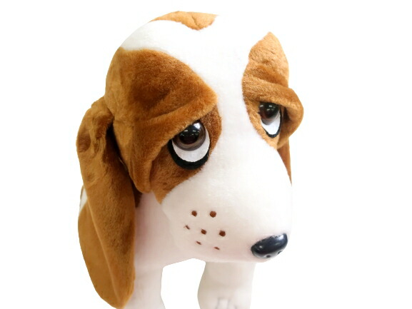 Web限定 Hush Puppies 特大 ハッシュパピー 限定 クラシックパピー バセットハウンド 犬 ぬいぐるみ ブラウン ホワイト ブラック ミドルサイズ 0 k08 Crawlerw レビューで送料無料 Sinagoga Co Rs