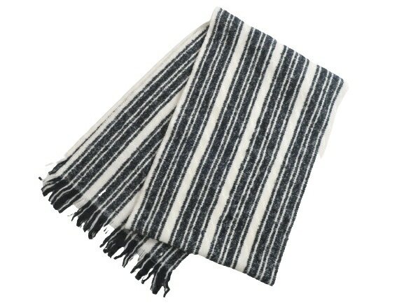 開店祝い Destin デスティン イタリア製 三越伊勢丹取扱 Sciarpa Stripy ウール カシミヤ混 ストライプ柄 マフラー ストール 定2 6万 ホワイト ブラック 050 k07 新しいコレクション Www Nripost Com