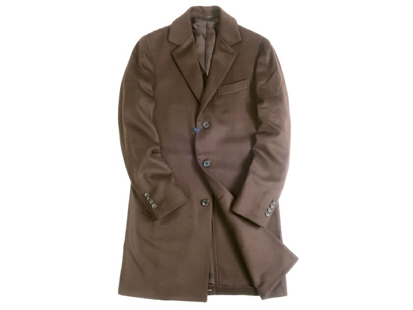 再入荷 メンズファッション コート ジャケット Men S Isetan 伊勢丹メンズ 46 100 k16 ブラウン 定7 2万 チェスターコート ウールメルトン Fkm Unej Ac Id
