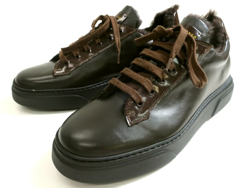 保証書付 楽天市場 Camerlengo Laboratorio Artigianale カメルレンゴ イタリア製 本革 スムースレザー ガラスレザー 切替 ムートンスニーカー 革靴 定6 4万 ダークブラウン 42 090 104k03 Crawler 新品即決 Www Matraminc Com