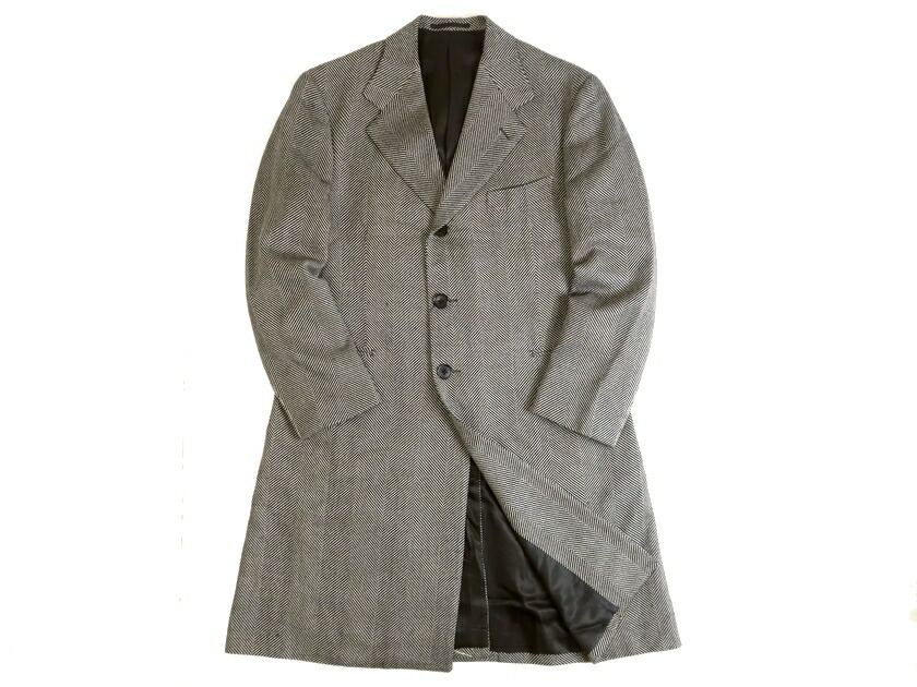 メンズファッション コート ジャケット 一部予約販売 日本製 伊勢丹メンズ Men S Isetan ウール100 50 100 k04 ブラック ホワイト 定7 2万 チェスターコート ヘリンボーン Mail Shoxruxtj Com