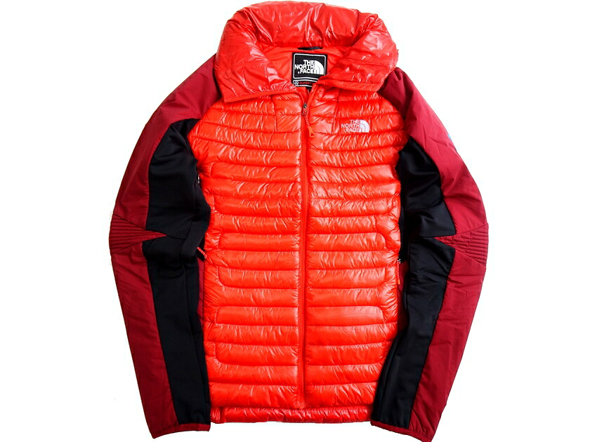 【中古】【新古品・未使用品】THE NORTH FACE ノースフェイス SUMMIT SERIES UIAA PERTEX QUANTUM GL PRO DOWN ストレッチ フーデッド ダウンジャケット ブルゾン NFJ1DG58 定3.5万 レッド 95(M)▲158▼10602k10｜FASHION SELECT SHOP クローラー