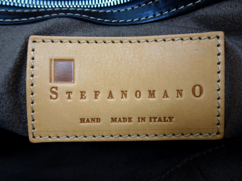 STEFANOMANO ステファノマーノ イタリア製 クロコレザー バッグ 型押し