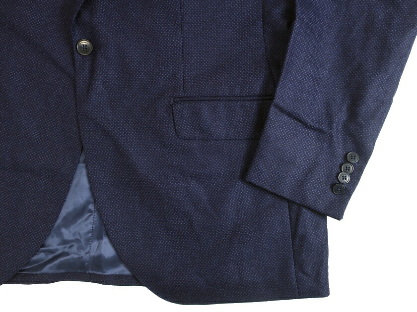 ちゃんれん　美品　HACKETT LONDON ネイビー 美品 HACKETT LONDON ウール100％ ジャケット ネイビー 44