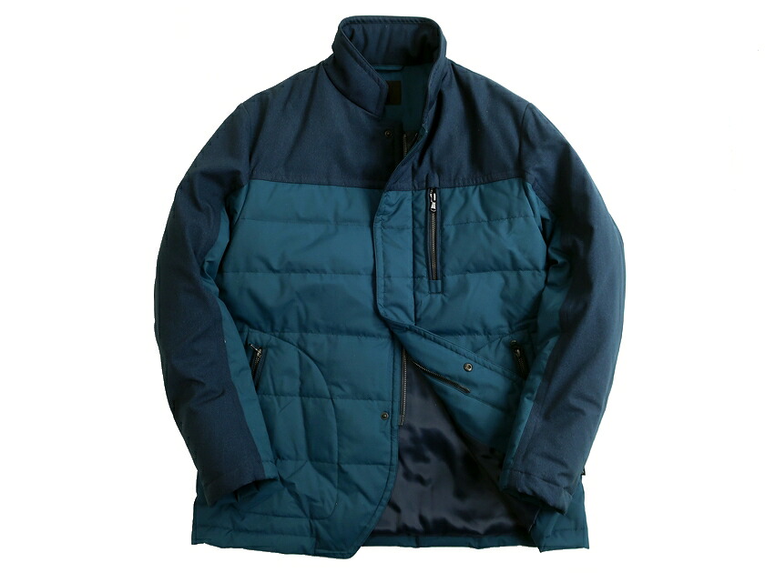 23区 HOMME ニジュウサンク オム PERTEX ナイロン混 色つやうつり変わり 落ちこむ上衣 上衣 JRNSKW0401 / 1401  定5.8万 米国海軍 青碧緑であること 46-01 48-02 50-03▲117▼20224k20