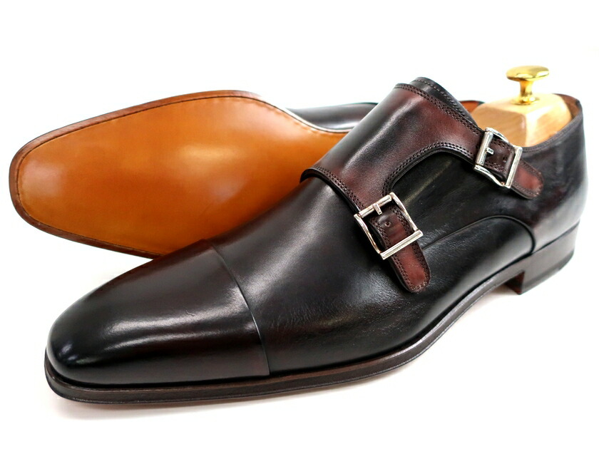 美品　マグナーニ　サイズ　41 楽天市場】MAGNANNI マグナーニ ダブルモンク ネイビー #41