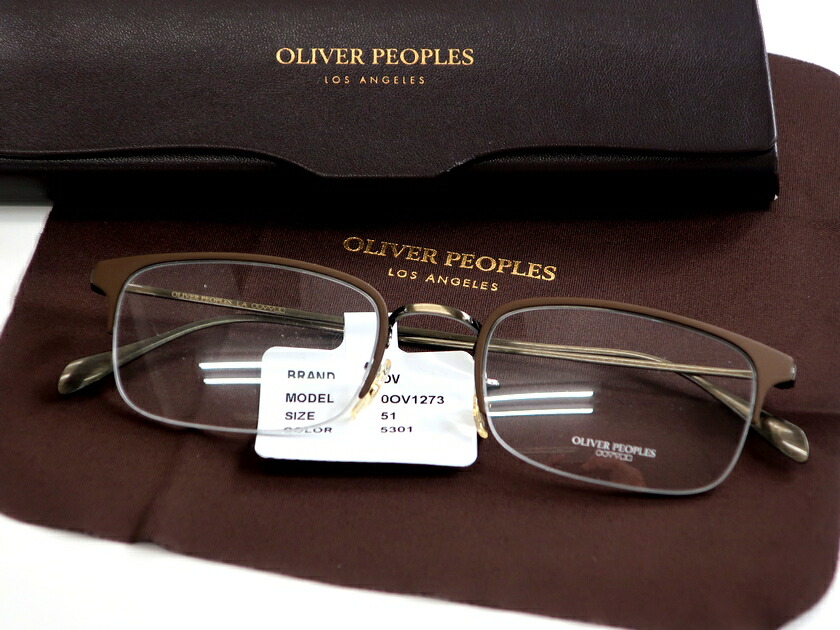 OLIVER PEOPLES オリバーピープルズ イタリア製 Codner スクエア メタルフレーム メガネ 眼鏡 OV1273 定3.1万  ブラウン▲080▼20328k18 | CRAWLER