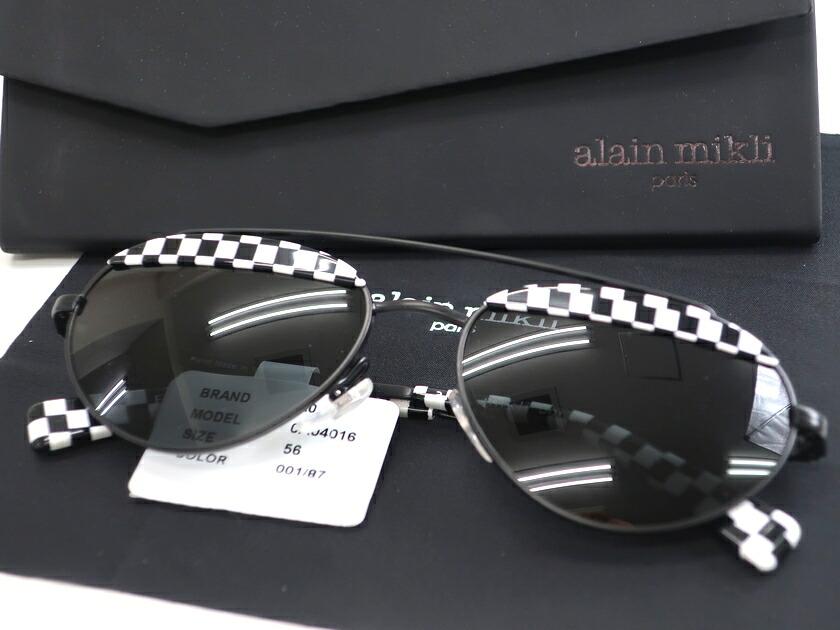 alan mikli アランミクリ イタリア製 Elicot オーバル ズボン下 ダブルブリッジフレーム 黒眼鏡 眼鏡 メガネ A04016 定4.7万 黒いこと 白いこと▲100▼20330k26 バッグ・小物・ブランド雑貨-眼鏡-眼鏡・サングラス