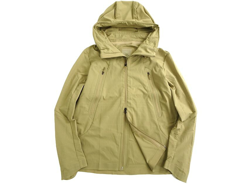 DESCENTE ALLTERRAIN デサント オルテライン SCHEMATECH AIR HOODED JACKET スキーマテックエアーフーデッドジャケット DAMPGC40 定5.2万 カーキ L▲070▼20427k36