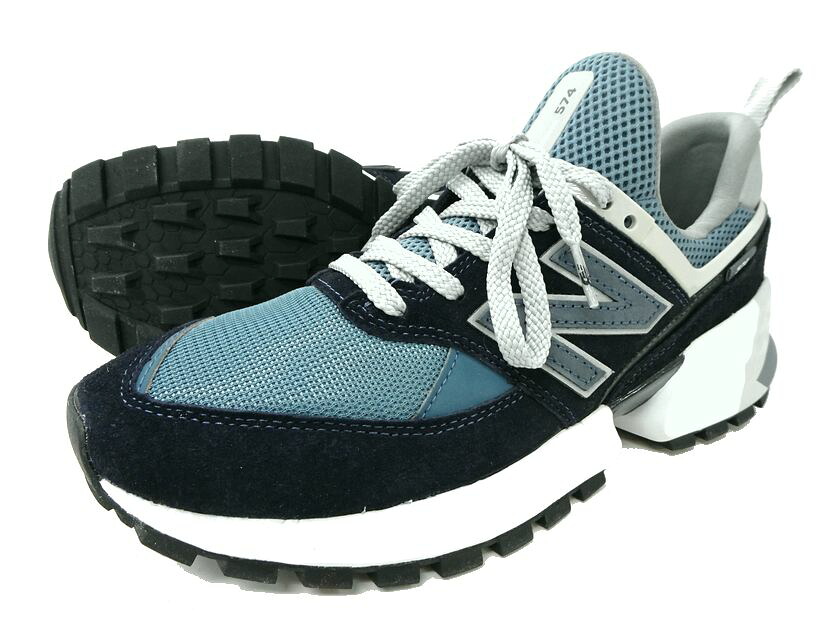 【中古】【新古品・未当て嵌める品】NEW BALANCE ニュー平衡にする NB MS574EDC スエードクロスなめし革 メッシュうつり変わり 駈けっくら シューズ スニーカー 靴 1041336 定1.4万 米国海軍 25.5-01 26.0-02 26.5-03 27.0-04 27.5-05 28.0-06 28.5-07▲032▼20428k17