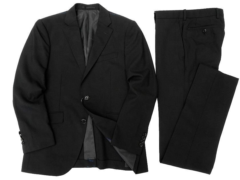 SCSB 新品未使用タグ付き白星柄ジャケットとダークグレーパンツセット 限定展開】先染めメランジ スラックス（セットアップ対応）（フル