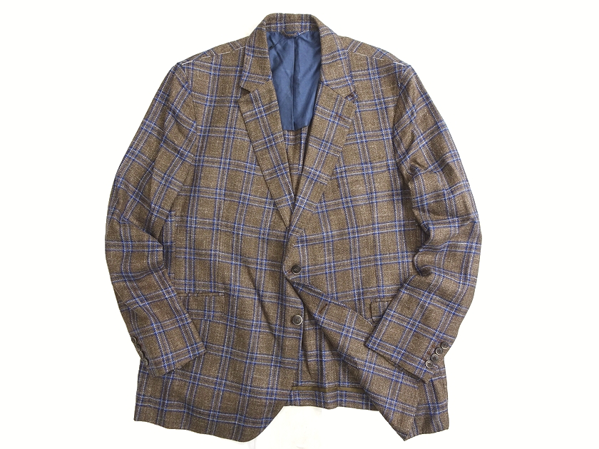 HACKETT ハケットロンドン　ツイード　リバーシブル　グリーン　コート　美品 HACKETT ハケットロンドン ツイード リバーシブル グリーン