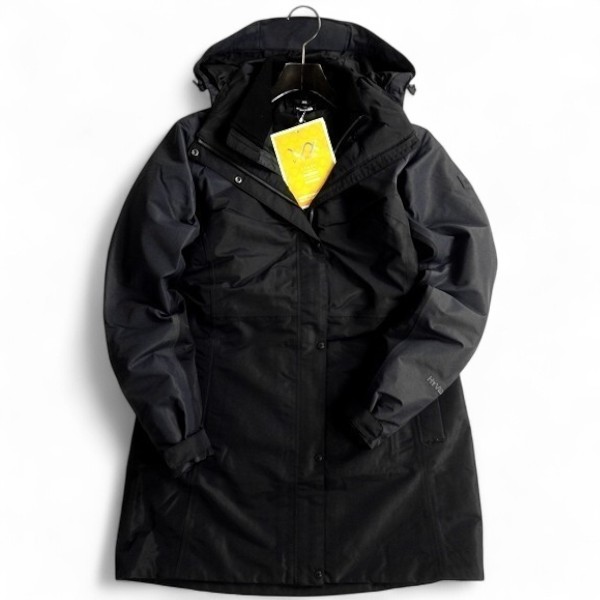 【中古】【新古品・未当て嵌める品】THE NORTH FACE ザ・ノース・フェイス 保温合わせる役立つことVX WOOL 雨合羽×撥水×高透湿 HYVENT積み上げる 耐久撥水DWR 3way 中綿入り口・入口フルライナー付き添い人 フーデッド 厚地の外套 NVC2YG80 BLK 黒いこと 80(XS)-01 85(S)-02 ▲048▼50829s02