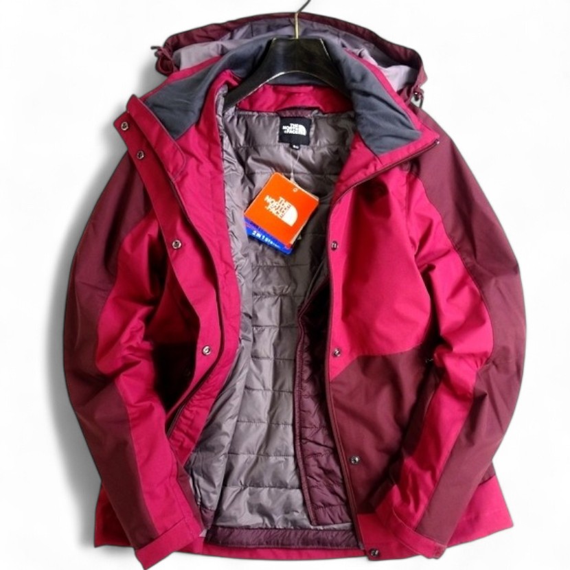 【中古】【新古品・未当てはめる品】THE NORTH FACE 北の方人間の顔 W\u0027S EXCELL TRICLIMATE JACKET DWR Excelloft 2way 中綿盛りだくさんラインドライブ付 ジップアップジャケット 御山パーカー レディース NFJ3ZG80 マゼンタ 80(XS)-01 85(S)-02▲043▼50912s04