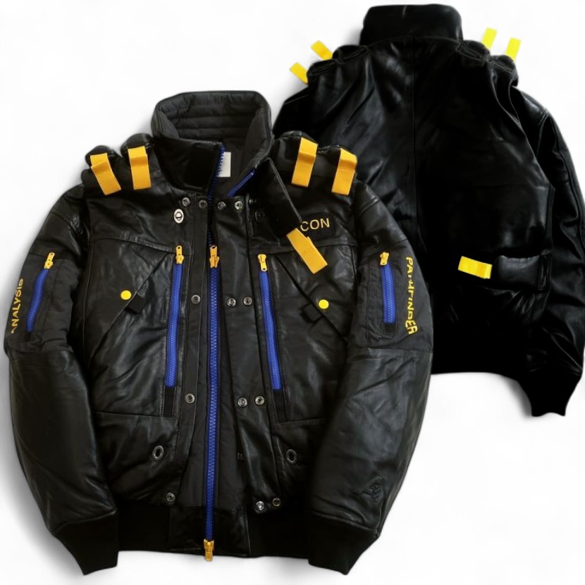 【中古】【新古品・未使用品】AVIREX FLYER'S アヴィレックス フライヤーズ AEROGEL DOCKING SYSTEM JACKET ラムレザー 切替 エアロゲル ドッキング システム 2WAY ジャケット ベスト 6111055 定14万 ブラック M▲100▼20909k02|FASHION SELECT SHOP クローラー