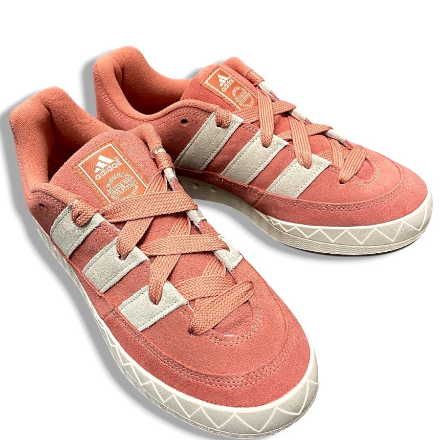 【中古】【新古品・未当て嵌める品】adidas Originals アディダス オリジナルス ADIMATIC WONDER CLAY OFF WHITE GUMスウェードスニーカー スウェード シューズ 必要経費1.5万 IE9862  サクラ色 28.5糎 ▲000▼50925s02