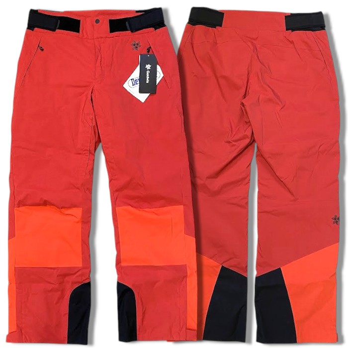【中古】【新古品・未使用品】Goldwin ゴールドウィン 2-tone Color Winde Pants 2WAYストレッチ生地使用 透湿性 防水性 中綿入り スキー スノボー ウィンタースポーツ ツートーン カラー ワイド パンツ 定4.4万 G33355A レッド 4(XL)▲100▼51212s02