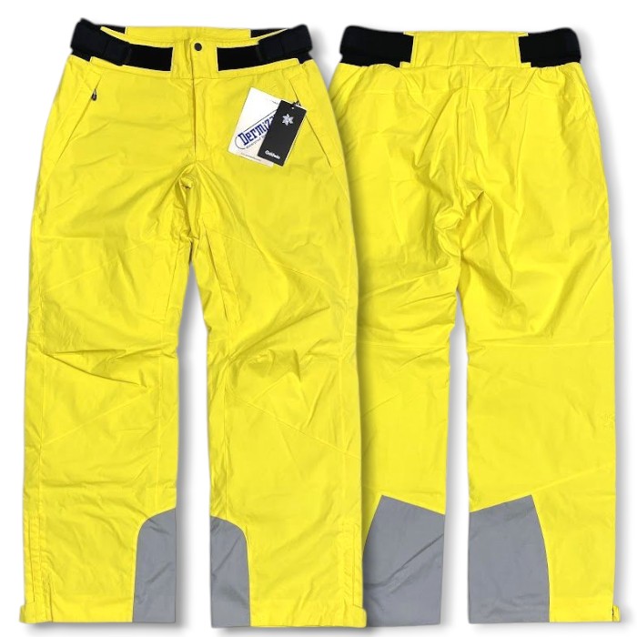 【中古】【新古品・未使用品】Goldwin ゴールドウィン Solid Color Wide Pants 2WAYストレッチ生地使用 高い防水透湿性 中綿入り スキー ウィンタースポーツ ソリッドカラー ワイド パンツ 定3.5万 G32355BP CE クロムイエロー XL▲100▼51223s05