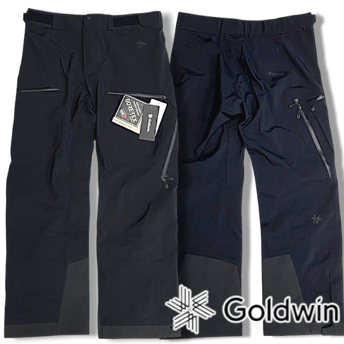 【中古】【新古品・未当て嵌める品】GOLDWIN ゴールドウィン 新品 GORE-TEX 3L Pants ゴアテックス レギュラー填まる スリーエル ズボン下 スキーの板ズボン下 アウターシェルパンツ 通貨価値9.3万 G35352 BK 黒いこと 3 スキーの板 スノボー ▲200▼60303s01