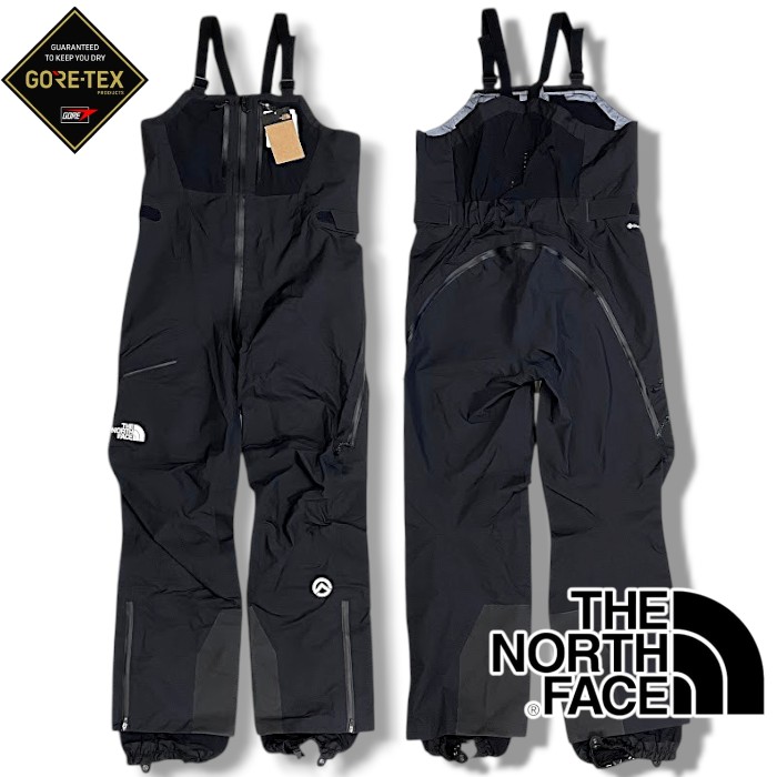 【中古】【新古品・未使用品】THE NORTH FACE ザ ノースフェイス 新品 Hybrid SheeriIe Bib GORE-TEX PRO ゴアテックス アルパインパンツ ビブパンツ 定価6.6万 NP62326 ブラック XL スキー スノボー ▲150▼60303s02