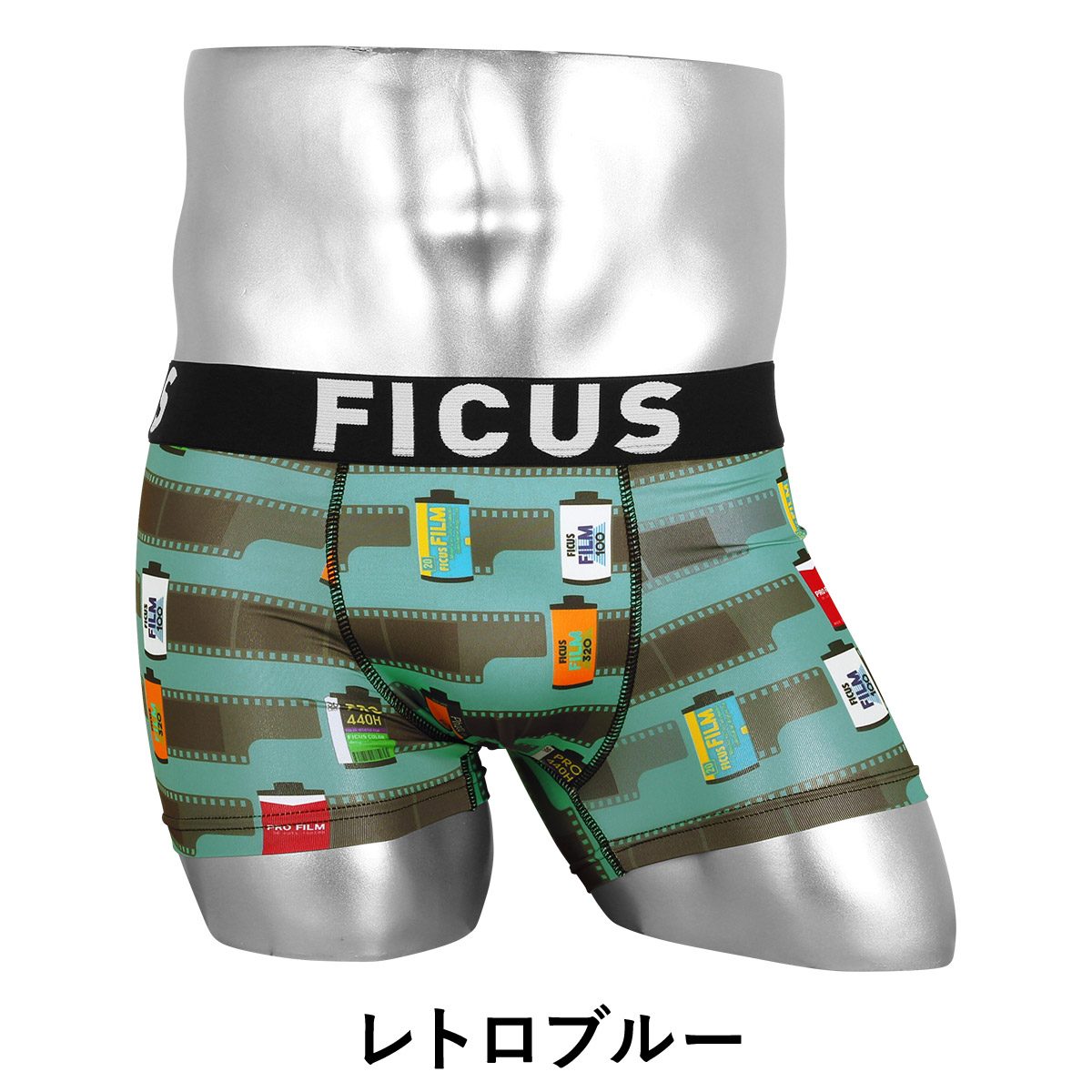 楽天市場 当店限定 Ficus フィークス ボクサーパンツ メンズ アンダーウェア 下着 おしゃれ カメラ フィルム ボーダー 日本製 ブランド 男性 プレゼント プチギフト 誕生日プレゼント 彼氏 父 ギフト 記念日 送料無料 Crazy Ferret