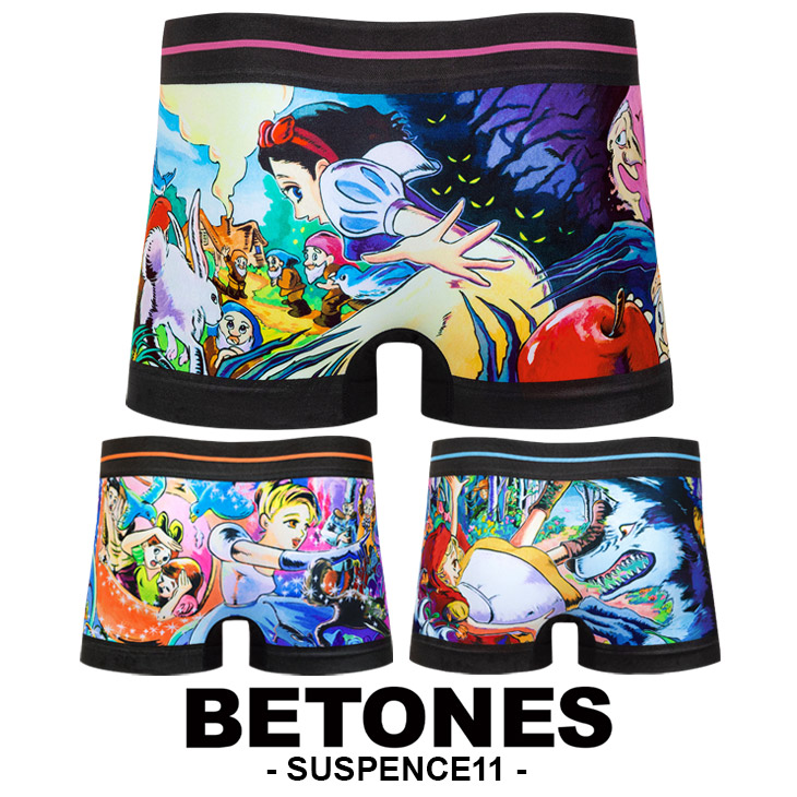 ビトーンズ Betones Ficus L M S おしゃれ かわいい コラボ ダイヤモンド パンツ ブランド ボクサーパンツ メンズ 下着 男性 定番のお歳暮 ボクサーパンツ