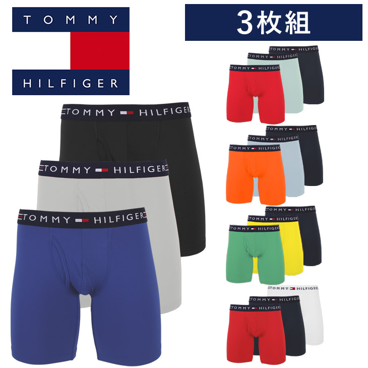 3枚セット Tommy Hilfiger トミーヒルフィガー ロング ボクサーパンツ メンズ 下着 おしゃれ フラッグ 綿 3枚セット 父の日 ブランド 男性 プレゼント プチギフト 誕生日プレゼント 彼氏 父 ギフト 記念日 Cooltonindia Com