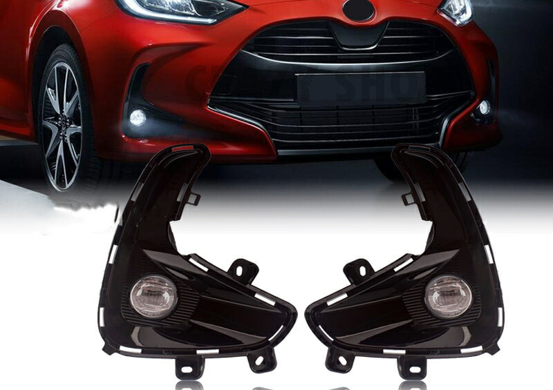送料無料 高品質 LED フォグランプセット【ヤリス YARIS 2020年2月～ KSP210 / MXPA1# / MXPH1#】専用 純正タイプ 配線キット 後付け