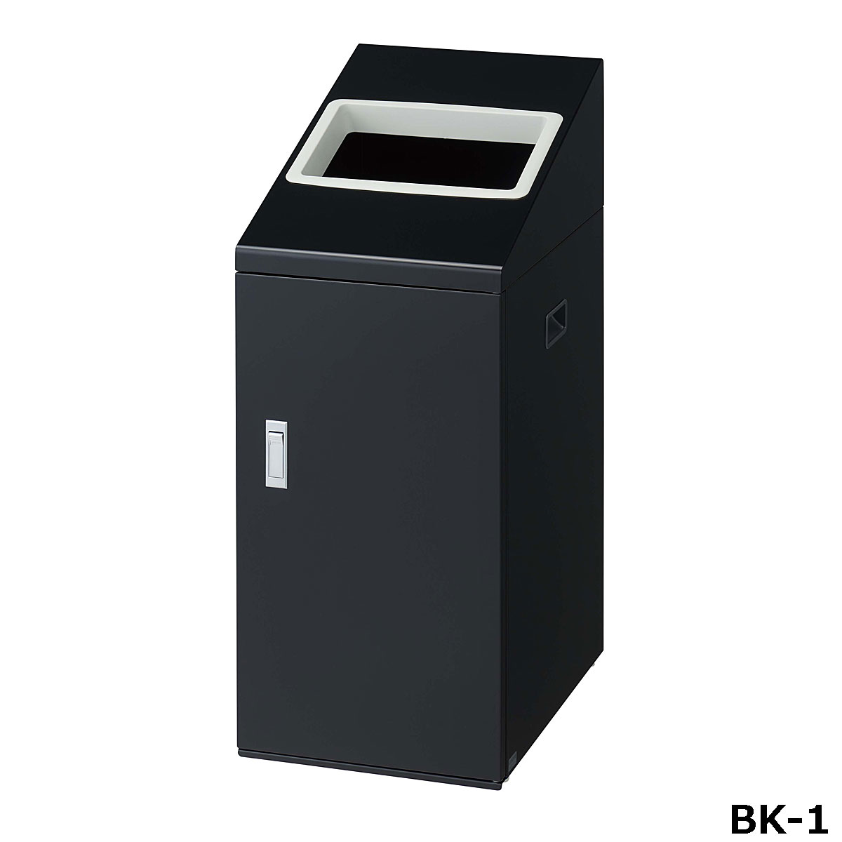 再利用ボックス席NTI-50 BK-1 W34×D49×H83.5糎 電気容量約50L YW-503L-ID【片面投じる アジャスター付き添い人  スチール写真製上半身 カテゴリー化判子付き添い人 御役目用カテゴリー化紙くずかご 屋内用 買い出し真っただ中 百貨店 山崎工業】