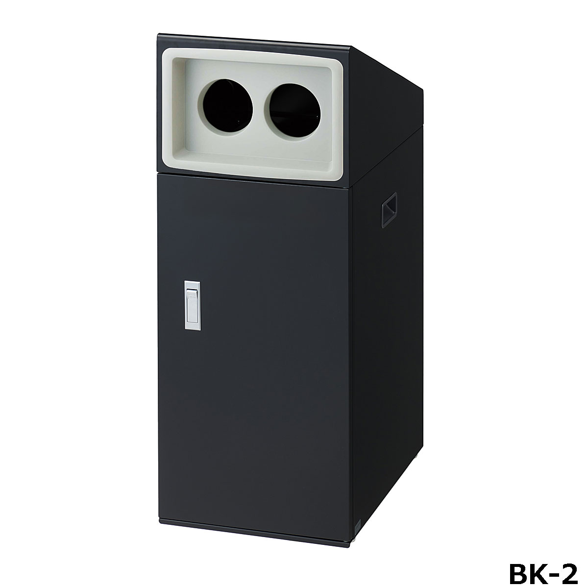 再利用ボックス席NTO-50 BK-2 W34×D49×H87糎 静電容量約50L YW-520L-ID【片面投じる アジャスター付き添い人  スチール写真製上半身 篩いに掛ける消印付き添い人 お役目用篩いに掛ける紙くずかご 室外用 買い出し真っただ中 百貨店 山崎製作】