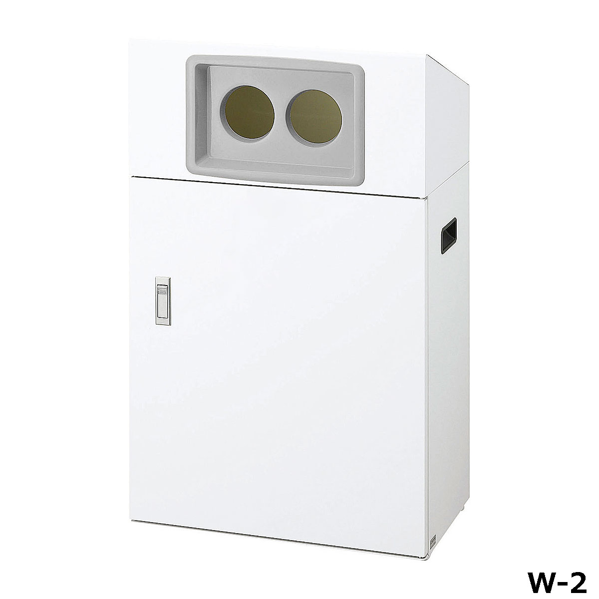 再利用ボックス席NYO-50 W-2 W53×D30×H87糎 電気容量約50L YW-550L-ID【片面投じる アジャスター付き添い人  スチール写真製上半身 カテゴリー化判子付き添い人 御役目用カテゴリー化紙くずかご 室外用 買い出し真っただ中 百貨店 山崎工業】