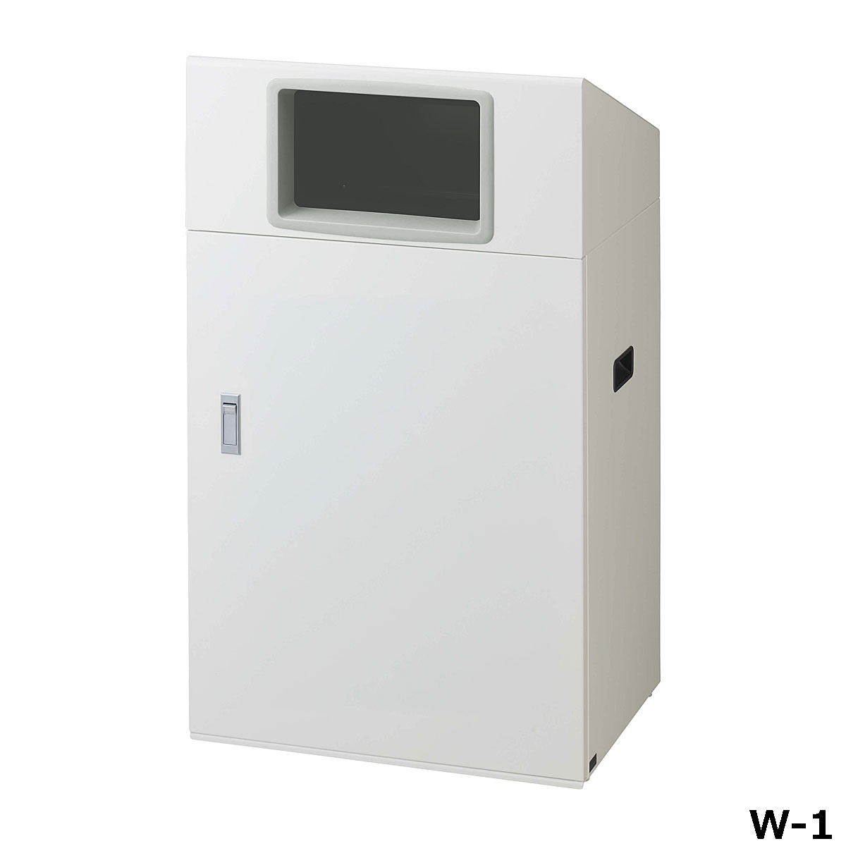 リサイクルボックスNYO-90 W-1 W56×D40×H97cm 容量約90L YW-553L-ID【片面投入 アジャスター付き スチール製ボディ 分別シール付き 業務用分別ゴミ箱 屋外用 ショッピングセンター スーパー 山崎産業】|ツインスターカンパニー