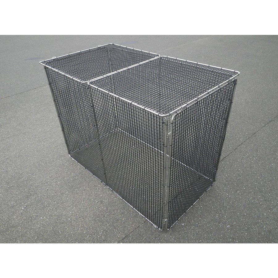 チップBOX1269 折りたたみ式 120×65×H90cm 700L 45Lごみ袋×約15個【大型ゴミ箱 ゴミステーション アパート マンション 町内会 自治会 ネットタイプ】