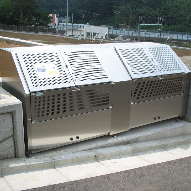 地びたボックス席EM-16 研ぎ澄ます品 ステンレス鋼製 W240×D85×H110糎 1620L 45Lくず物袋×約36個分【お役目用大型紙くずかご ゴミステイション 砂ぼこりステイション 露天 大電気容量 アパルトマン アパルトマン 町内会 独立独行会】
