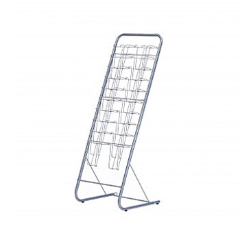 パンフレットスタンド 2列10段 YS-G8 10段&times;2列 W49&times;D49&times;H136cm【スチール製 業務用カタログスタンド パンフレットスタンド ラック オフィス 林製作所】｜ツインスターカンパニー