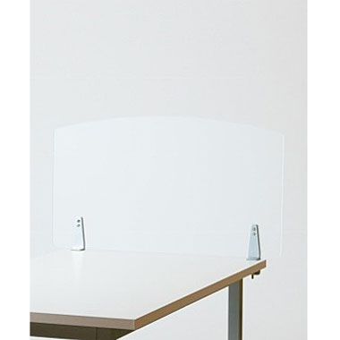 アクリルデスクトップパネル 高さ45cm 幅100cm 20-001MH-2 W100×D4×H45cm【飛沫感染防止 アクリル パーティション パーテーション 業務用 オフィス 林製作所】