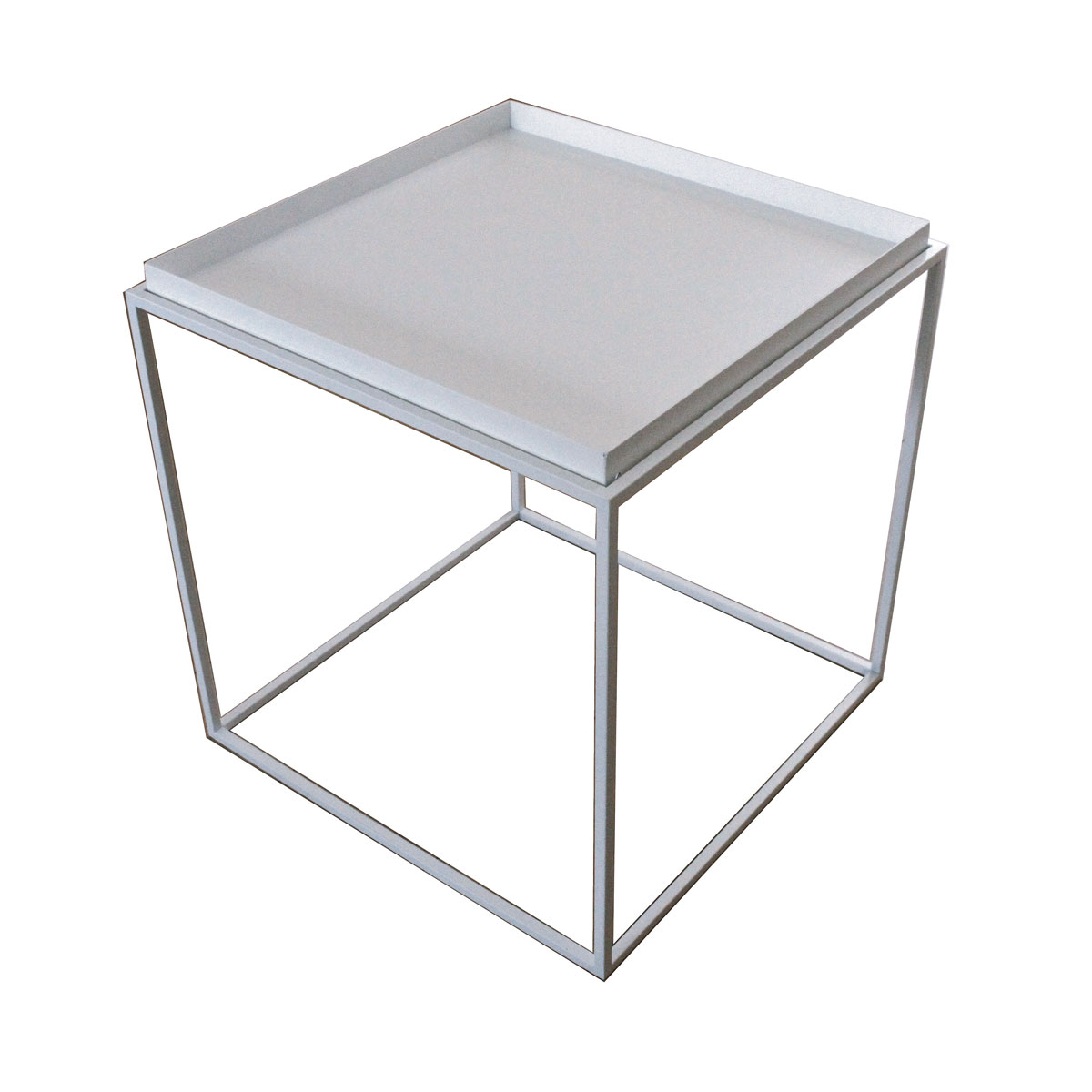 トレイテーブル 400×400 white tray HWT-034 幅40cm×奥行40cm×高さ41.2cm【トレイ トレイテーブル サイドテーブル 机 室内 屋内 おしゃれ】