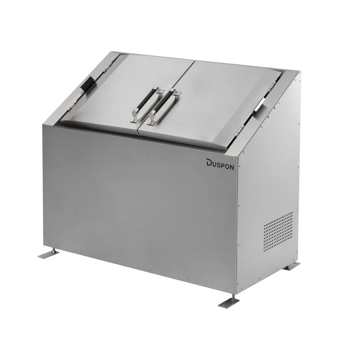 DSシリーズ トルクヒンジ扉 ステンレス DS-1260 W120×D60×H100cm 580L 45Lごみ袋×約13個分【大型ゴミ箱 ゴミステーション ゴミ保管 オフィス 自治会 町内会】
