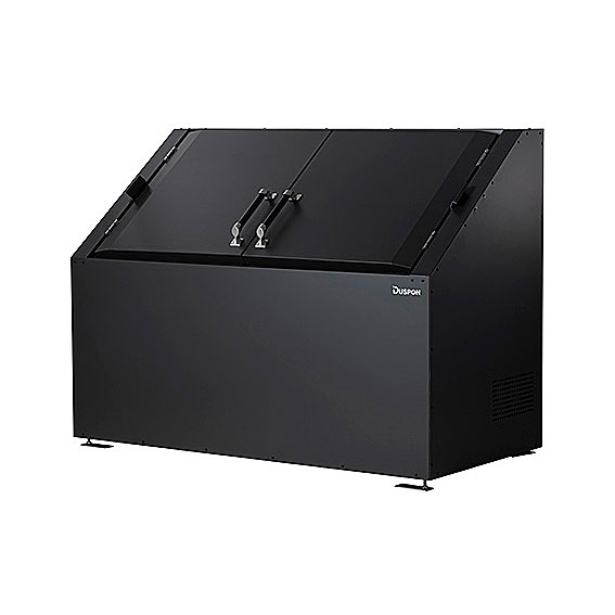 DSシリーズ トルクヒンジ扉 黒ZAM DS-BZ-1590 W150×D90×H110cm 1250L 45Lごみ袋×約27個分【大型ゴミ箱 ゴミステーション ゴミ保管 オフィス 自治会 町内会】