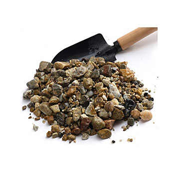 砂利 大粒 JD5 約100kg (約65リットル)【粒目:約0.5～2.5cm 天然石 砕石 砂利 庭 ガーデン】